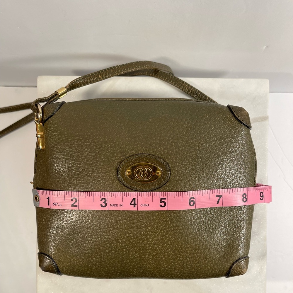 Gucci Vintage Leather Crossbody Shoulder Bag - Picture 8 of 10